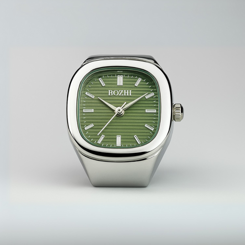 BAGUE BOZHI ❈ NAUTILUS SILVER GREEN