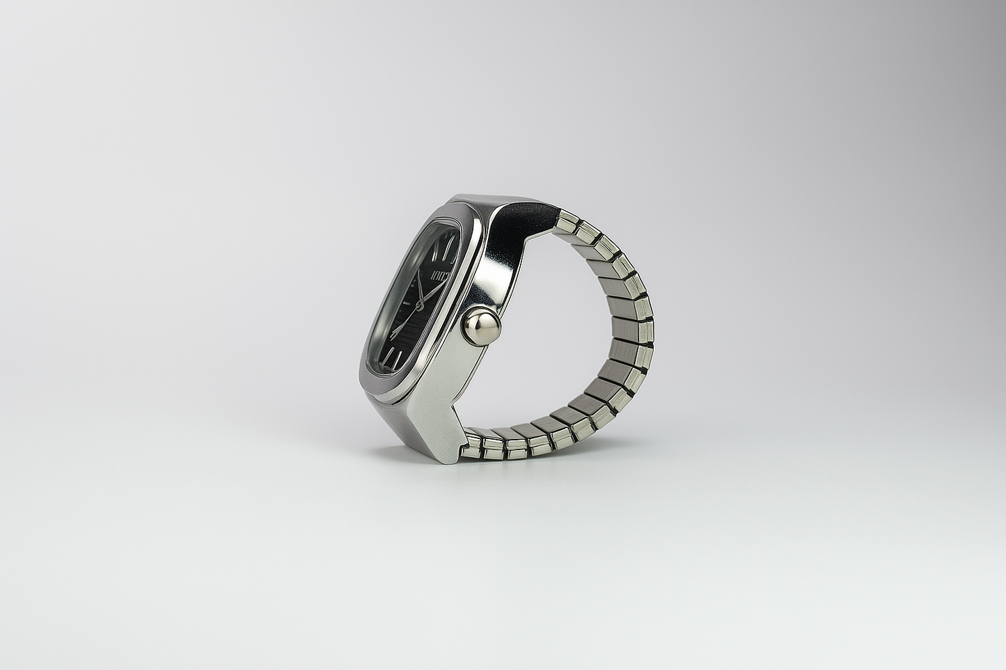 BAGUE BOZHI ❈ NAUTILUS SILVER BLACK