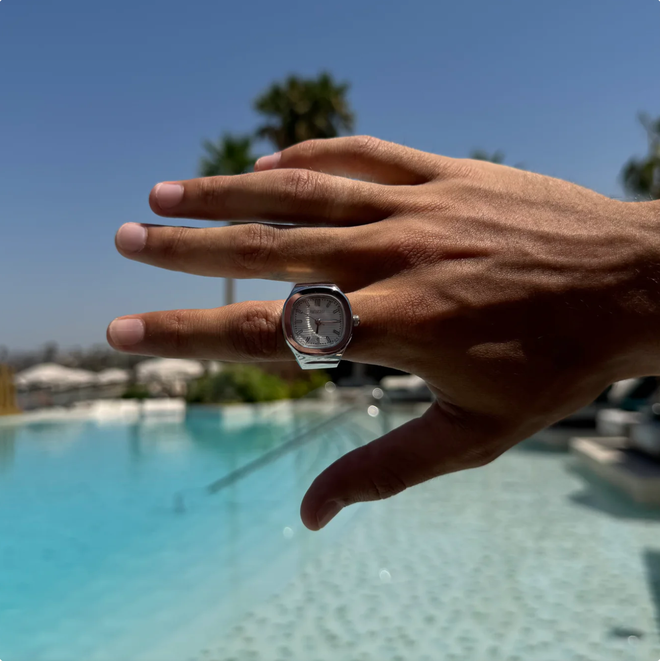 BAGUE BOZHI ❈ NAUTILUS SILVER WHITE