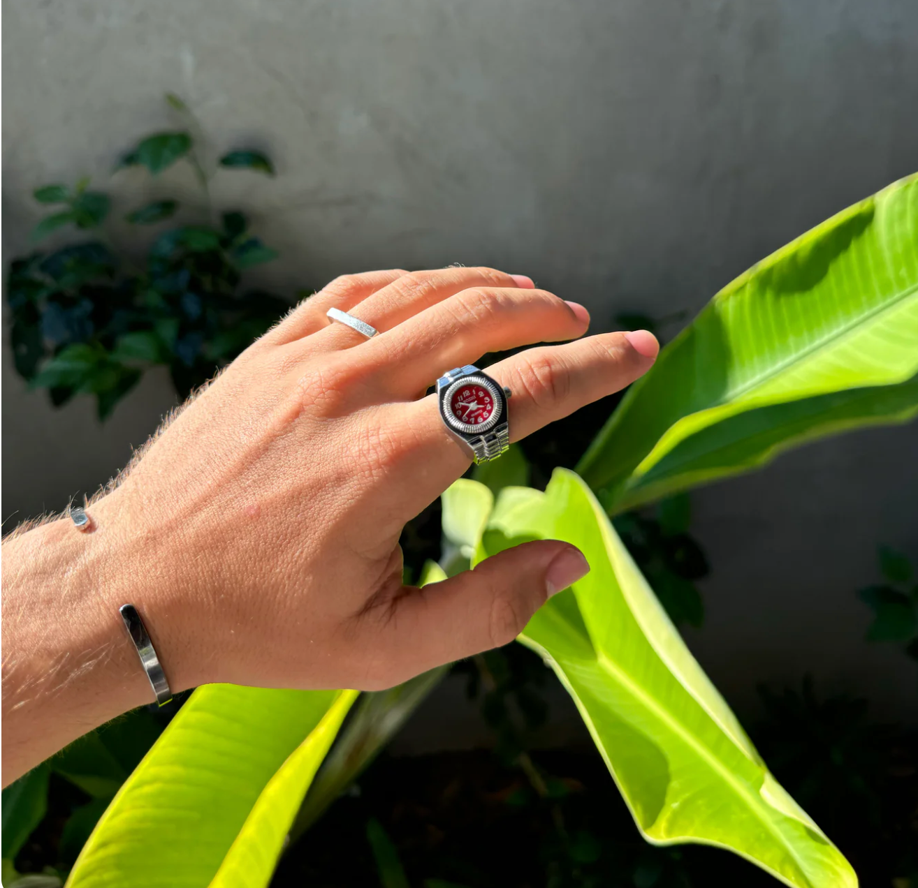 BAGUE BOZHI ❈ MILANO SILVER RED