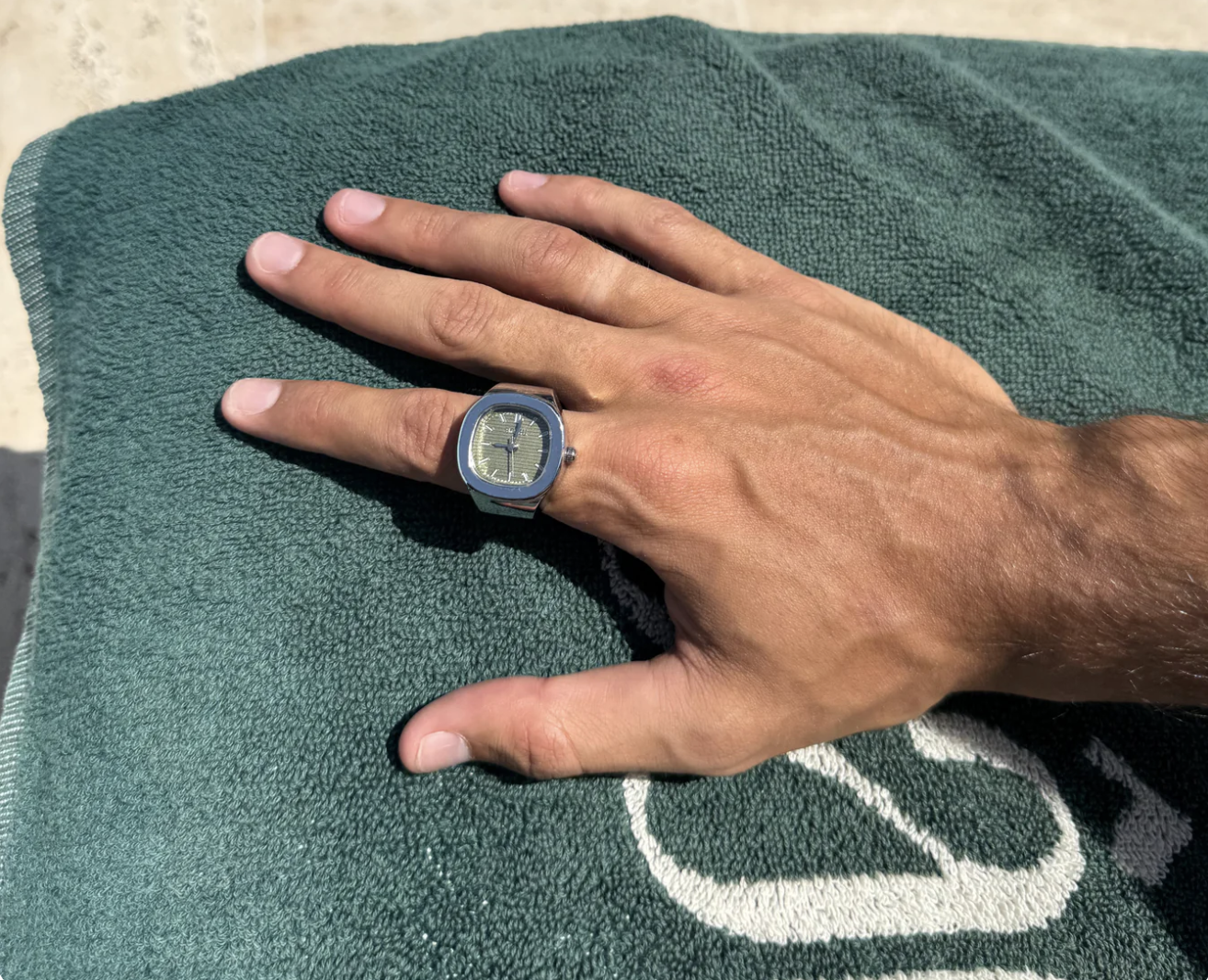 BAGUE BOZHI ❈ NAUTILUS SILVER GREEN