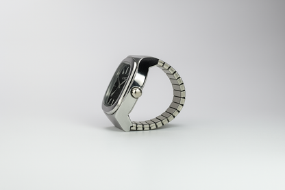BAGUE BOZHI ❈ NAUTILUS SILVER BLACK