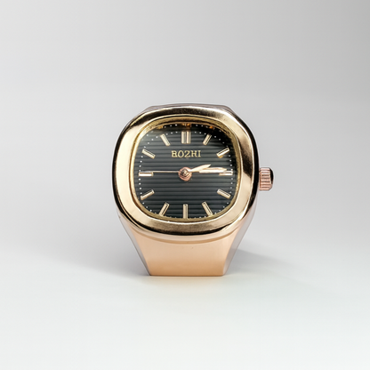 BAGUE BOZHI ❈ NAUTILUS ROSE BLACK