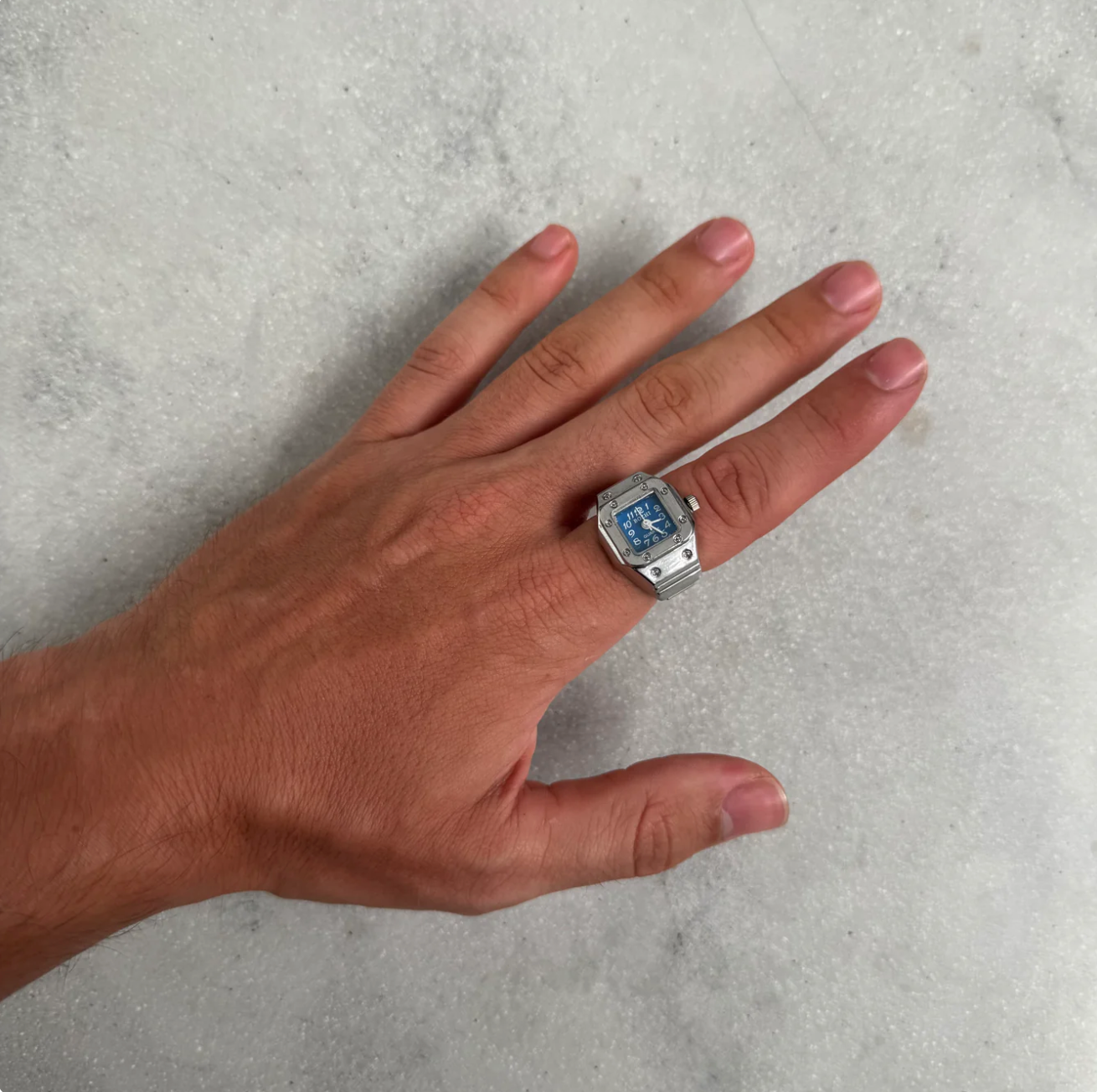 BAGUE BOZHI ❈ SANTOS SILVER BLUE