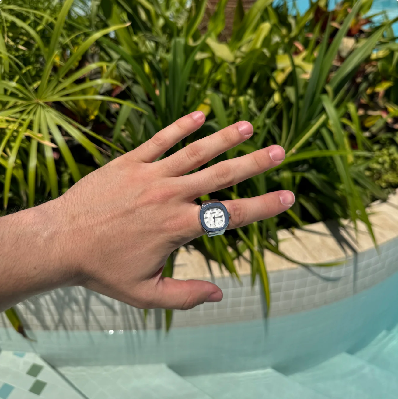 BAGUE BOZHI ❈ NAUTILUS SILVER WHITE