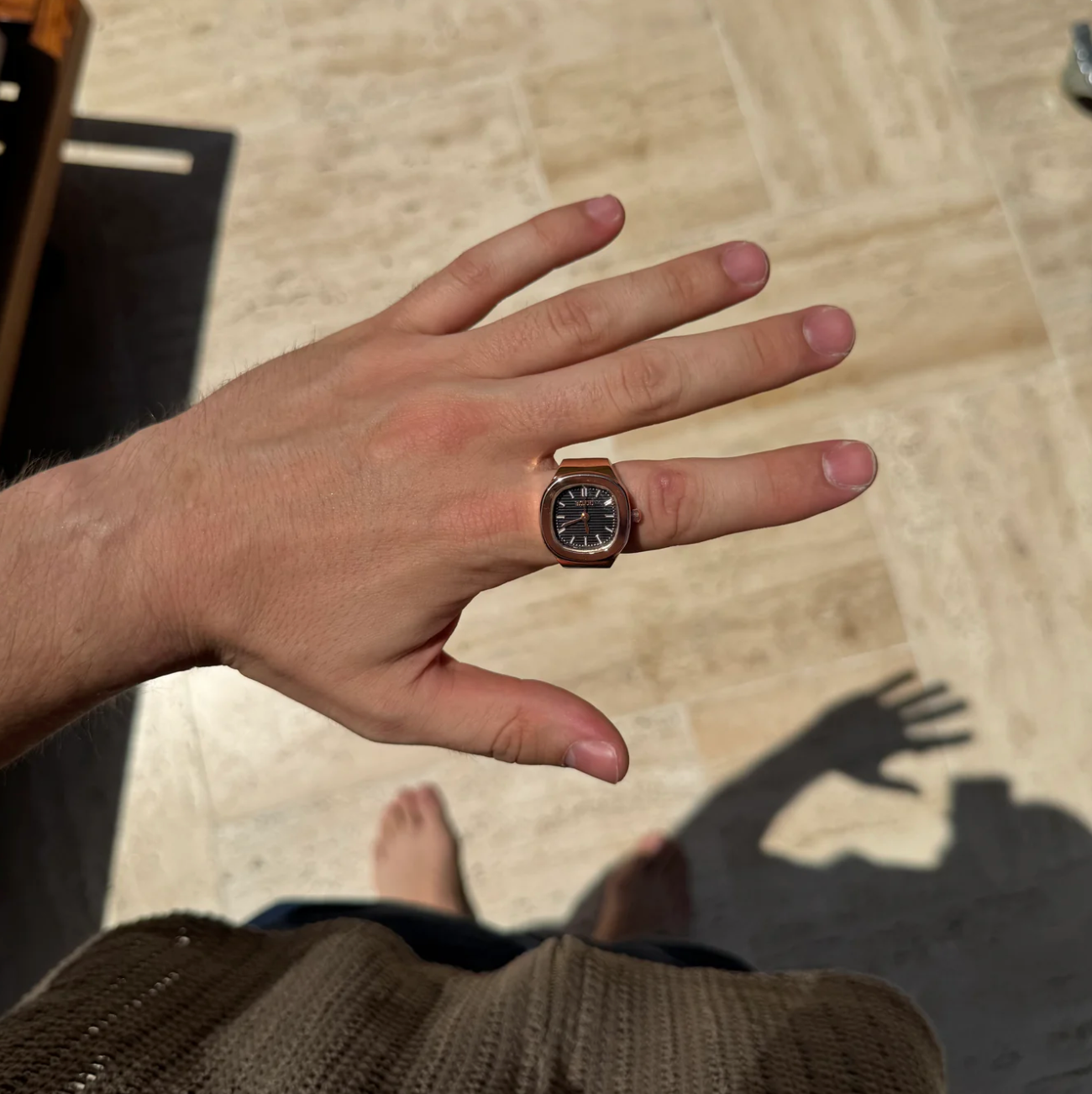 BAGUE BOZHI ❈ NAUTILUS ROSE BLACK